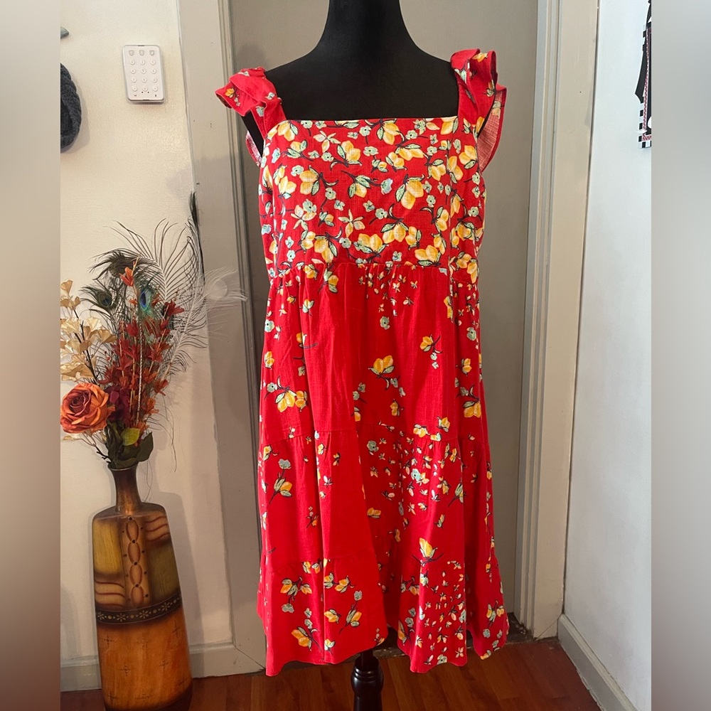 NWT. New!! LAUREN CONRAD red sundress size XL